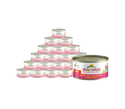 almo nature Nassfutter HFC Jelly Lachs & Huhn, 24 x 70 g