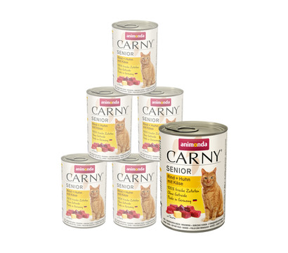 animonda CARNY® Nassfutter für Katzen Senior, 6 x 400 g