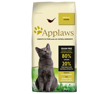 Applaws Cat Trockenfutter für Katzen Senior, Huhn