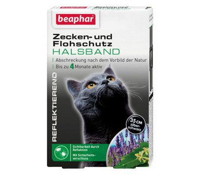 beaphar Zecken- und Flohschutzband für Katzen, 35cm