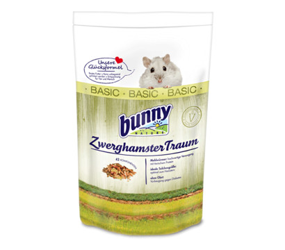 bunny® NATURE Hamsterfutter ZwerghamsterTraum BASIC, 600 g