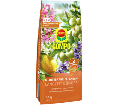COMPO Mediterraner Pflanzen Langzeit-Dünger, 1,5 kg