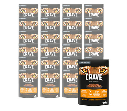 CRAVE™ Nassfutter für Katzen Pastete Adult, 24 x 85 g