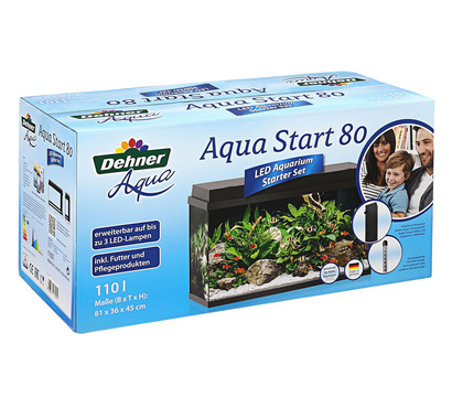 Dehner Aqua Aquarium-Set Aqua Start 80, 110 l, ca. B81/H45/T36 cm