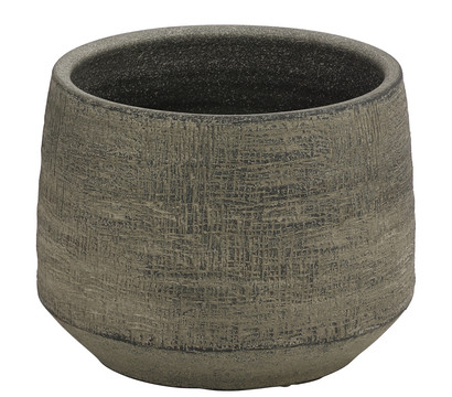 Dehner Keramik-Übertopf Elias, bauchig, braun