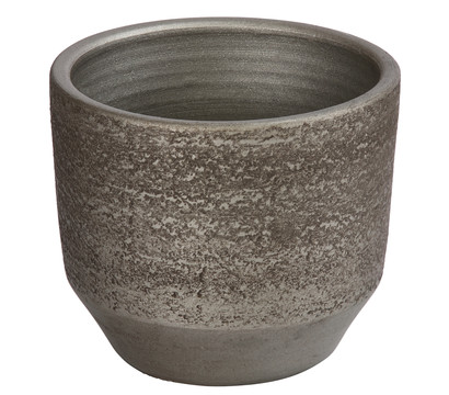 Dehner Keramik-Übertopf Kane, rund, braun