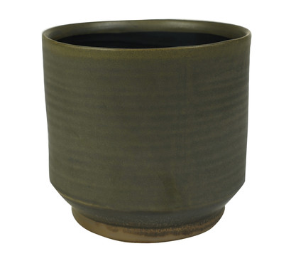 Dehner Keramik-Übertopf Suze, rund, braun