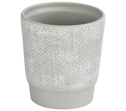 Dehner Keramik-Übertopf Tessa, konisch, grau