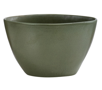 Dehner Keramik-Jardiniere Malea, oval, grün, ca. B32,5/H19,5/T16 cm