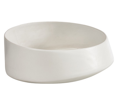 Dehner Keramik-Schale Cassian, rund, weiß, ca. Ø25/H10 cm