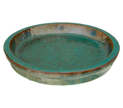 Dehner Keramik-Untersetzer, grün glasiert