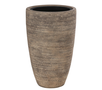 Dehner Keramik-Vase Ilai, rund, hellbraun