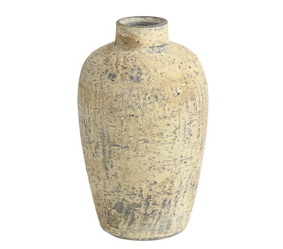 Dehner Keramik-Vase Noah, bauchig, creme, ca. Ø23/H30 cm