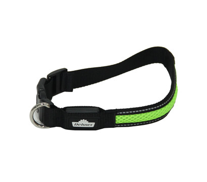 Dehner LED-Hundehalsband Flash Collar, grün