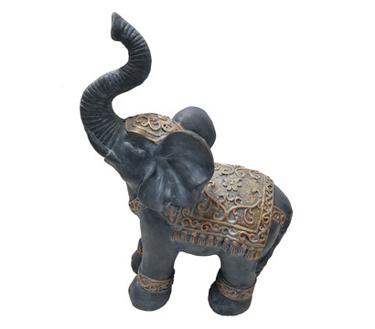 Figur Elefant elephant Messing brass aus Thailand Rüssel oben 3,2x2,2x1,1 cm 