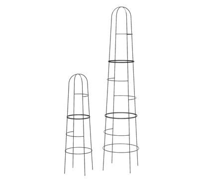Dehner Obelisk-Set Kuro, 2-teilig