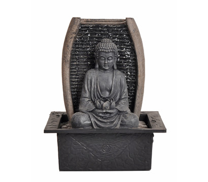 Dehner Polyresin-Zimmerbrunnen Zen-Buddha