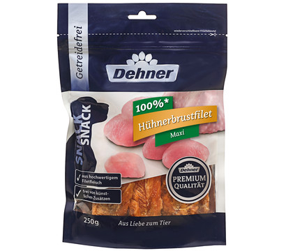 Dehner Premium Hundesnack Hühnerbrustfilet Maxi, 250 g
