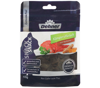 Dehner Premium Katzensnack Kängurufleisch mit Kurkuma, 45 g