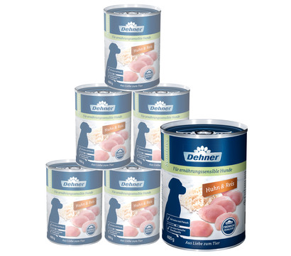 Dehner Premium Nassfutter für Hunde Sensitive, 6 x 400 g/800 g