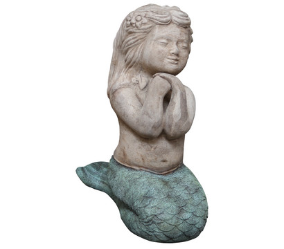 Dehner Terrakotta-Meerjungfrau, ca. B28/H40/T18 cm