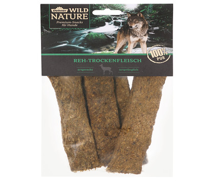 Dehner Wild Nature Hundesnack Reh-Trockenfleisch, 100 g