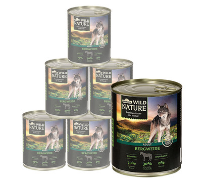 Dehner Wild Nature Nassfutter für Hunde Bergweide Adult, 400 g/800 g