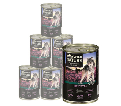 Dehner Wild Nature Nassfutter für Hunde Heidetal Adult, 400 g/800 g
