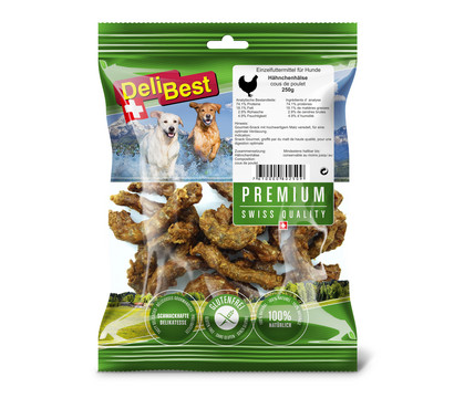 DeliBest Premium Hundesnack Hähnchenhälse, 250g