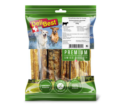 DeliBest Premium Hundesnack Ochsenziemer Gourmet