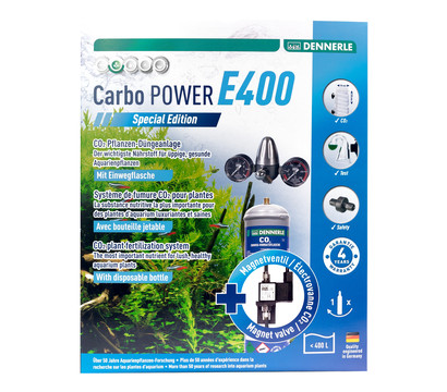 DENNERLE CO2 Pflanzendünge-Set Einweg CarboPOWER E400 Special Edition