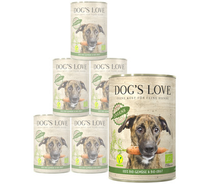Dog's Love Ergänzungsfutter Bio Greens BARF vegan, 6 x 400g
