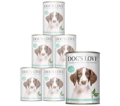 DOG'S LOVE Nassfutter Hypoallergen, 6 x 400 g