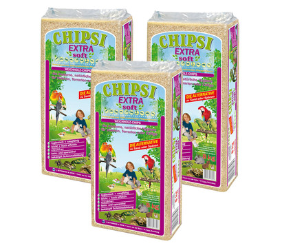 Einstreu Chipsi Extra Soft, 3 x 8 kg
