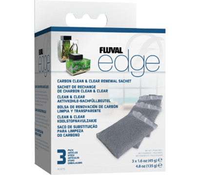 FLUVAL® Edge Aktivkohle-Nachfüllbeutel, Clean & Clear, 3er