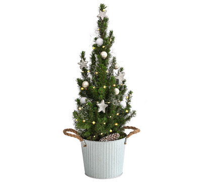 Geschmückter Weihnachtsbaum Linus, mit Lichterkette, ca. H50 cm