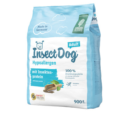 GREEN PETFOOD Trockenfutter für Hunde InsectDog Hypoallergen