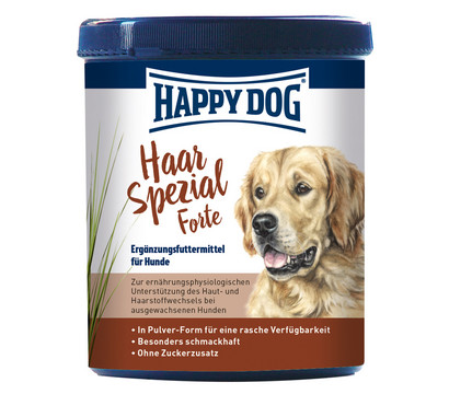 Happy Dog Ergänzungsfutter für Hunde Haar Spezial Forte, 700 g