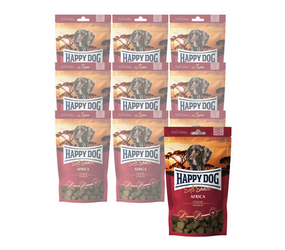 Happy Dog Hundesnack Soft Snack Afrika, 10 x 100 g