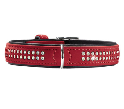 HUNTER® Hundehalsband Softie Deluxe, rot/schwarz