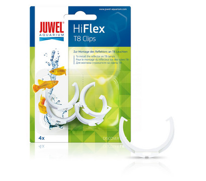 JUWEL® AQUARIUM Aquariumbeleuchtung HiFlex T8 Clips für Juwel Reflektoren, 4 Stück