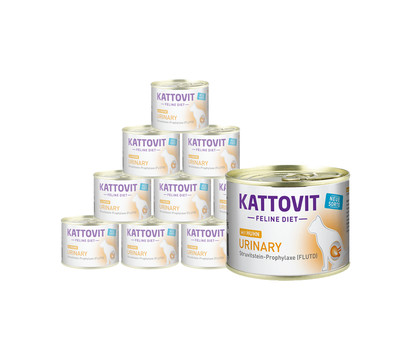 KATTOVIT Feline Diet Nassfutter für Katzen Urinary, 12 x 185 g