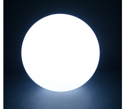 Kunststoff-Ball Sirio mit LED-Funktion, perlweiß