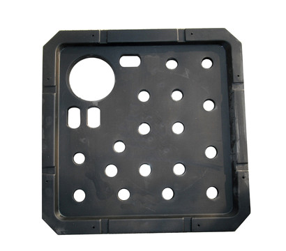 Kunststoff-Ersatzdeckel für Brunnen, schwarz, 56 x 56 x 3 cm