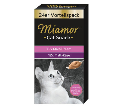 Miamor Katzensnack Malt-Cream Vorteilspack, 24 x 15 g
