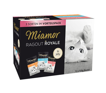 Miamor Nassfutter für Katzen Ragout Royale in Jelly Multipack, 12 x 100 g