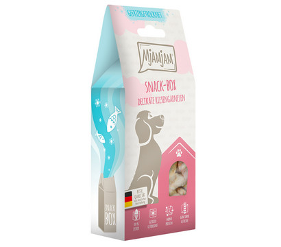 MjAMjAM® Hundesnack Snack-Box delikate Riesengarnelen, Adult, 50 g