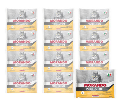 MORANDO Professional Nassfutter für Katzen Adult Multipack, Schinken & Thunfisch, 12 x 400 g