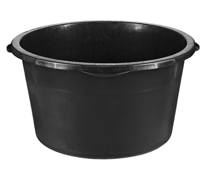 PE-Becken für den Außenbereich, rund, schwarz