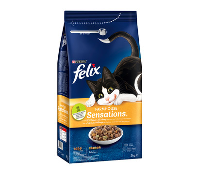 PURINA felix® Trockenfutter für Katzen Sensations, 2 kg